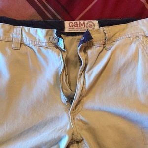 G & M khaki shorts